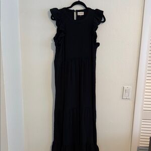 Universal Thread Black Textured Dress Size Medium